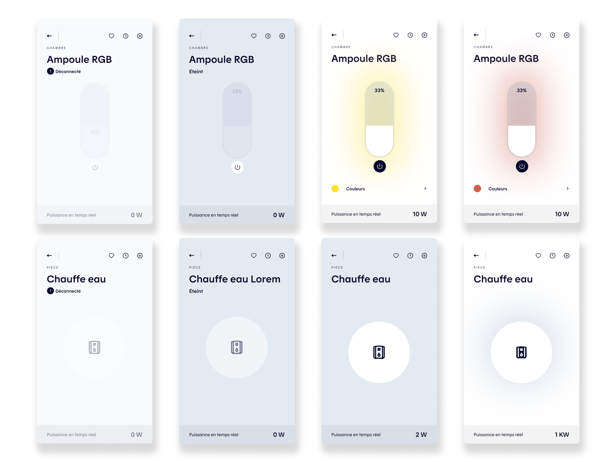 Lights - Error - Off - On Colors